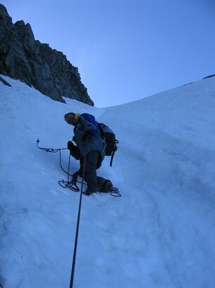 Petit couloir sous la pointe du Vallonnet Petit couloir sous la pointe du Vallonnet